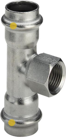 Тройник из нержавеющей стали VIEGA Sanpress inox д 22х3/4х22 РВ - КонтурТерм