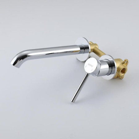 Смеситель для раковины скрытого монтажа Gappo, хром - КонтурТерм