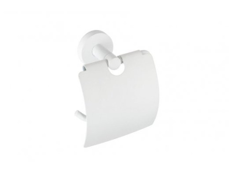 Держатель для туалетной бумаги Bemeta White с крышкой, цвет белый - КонтурТерм