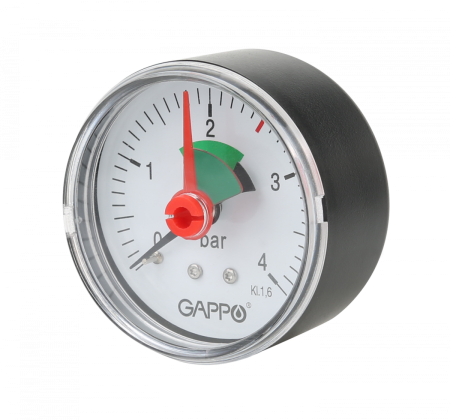 Манометр GAPPO 53 мм 0-4 бар 1/4" аксиальный - КонтурТерм