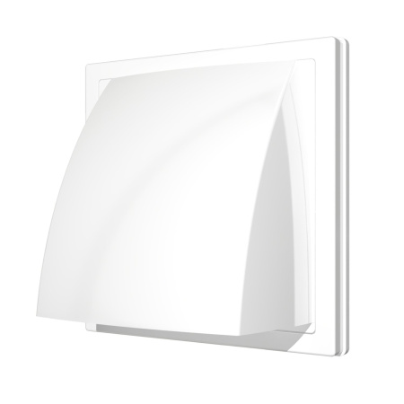 Выход стеновой пласт. с обратн. клап. 150x150-д125 ERA (белый) - КонтурТерм