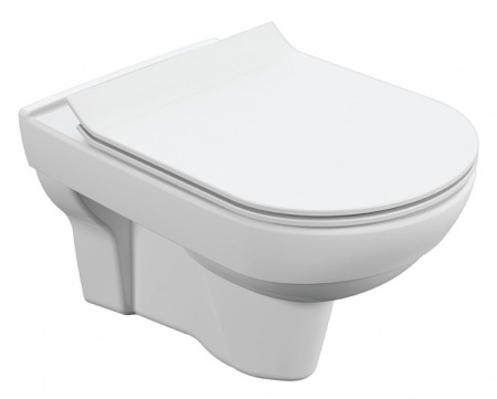 Унитаз подвесной Cersanit CITY Clean Remfree, безободковый, с сиденьем Soft Close - КонтурТерм