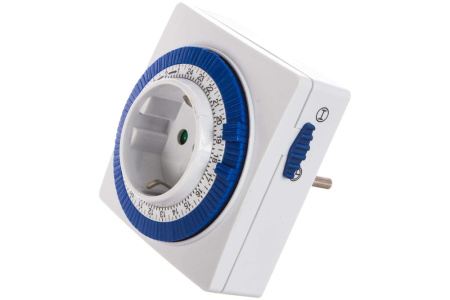 Розетка с таймером механическим, суточная, FERON ТМ32 3500W/16A  - КонтурТерм