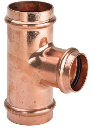 Тройник медный редукционный пресс д 35 х 28 х 35 Effebi - КонтурТерм