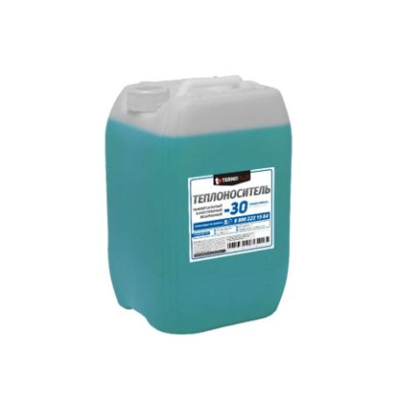 Теплоноситель этиленгликоль -30, синий, 20л, TERMOPLUS ETHYLENE - КонтурТерм