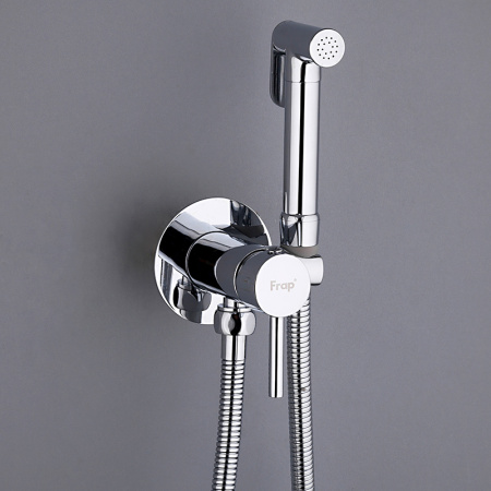 Смеситель гигиенический FRAP F7505-2, комплект, хром - КонтурТерм