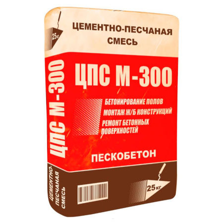 Смесь цементно-песчаная М-300 25 кг - КонтурТерм