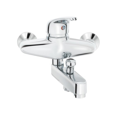 Смеситель для ванны HERZ SIMPATY s31, цвет хром - КонтурТерм