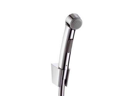 Гарнитур гигиенический HansGrohe со шлангом и держателем, хром, РВ1/2 - КонтурТерм