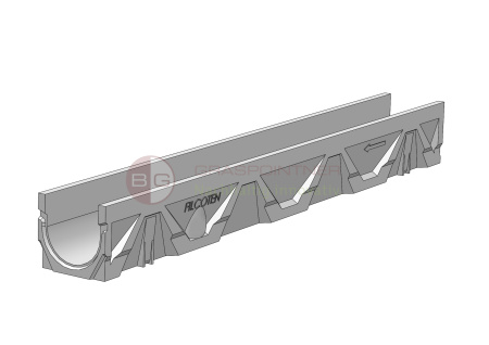 Лоток композитбетонный Filcoten DN100 №0, H=115, кл. С250 - КонтурТерм