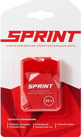 Нить для герметизации 50 м Sprint, сантехническая - КонтурТерм