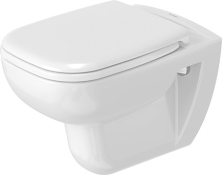 Унитаз подвесной Duravit D-Code Rimless безободковый, с сиденьем Soft Close - КонтурТерм