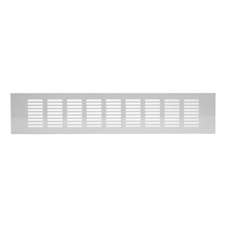 Решетка алюминиевая Europlast 80 х 400 (белая) - КонтурТерм