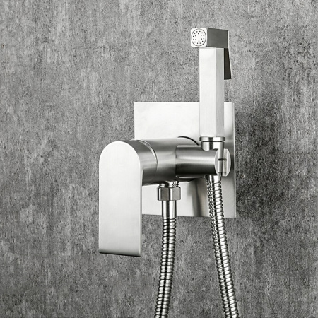 Смеситель гигиенический Gappo G99-20, комплект, сатин - КонтурТерм