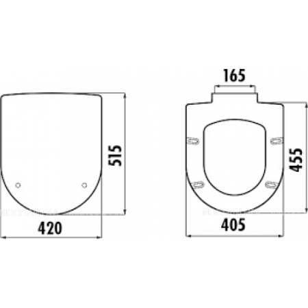 Сиденье для унитаза компакт CREAVIT Mare Soft Close, белый - КонтурТерм