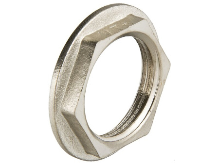 Контргайка латунь никелированная 1" (ДУ 25) Gappo - КонтурТерм