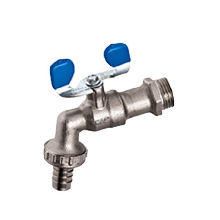 Кран шаровый поливочный 1/2" PN25 рычаг Kas - КонтурТерм