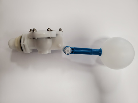 Клапан поплавковый 1" для емкости, пластиковый, с поплавком, L= 315 мм - КонтурТерм