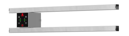 Полотенцесушитель электрический 500х90 мм (20 Вт) Terminus SmartDry проф, хром - КонтурТерм