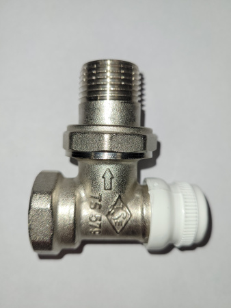 Кран обратки KALDE угловой 1/2" под шестигранник  - КонтурТерм