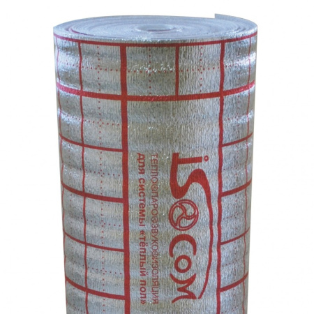 Мультифольга 5мм х 120см х 25м подложка для теплого пола ИЗОКОМ - КонтурТерм