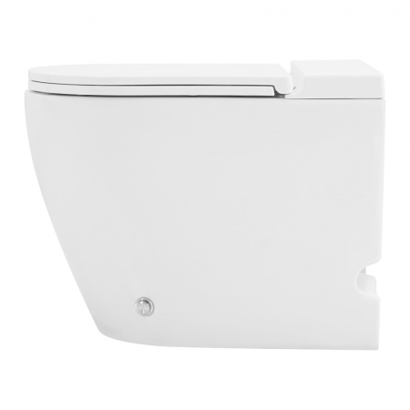 Унитаз приставной импульсный ABBER Bequem AC1115P, с сиденьем Soft Close - КонтурТерм