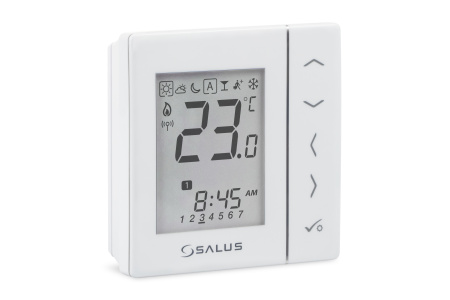 Терморегулятор комнатный Salus VS20WRF беспроводной, белый - КонтурТерм