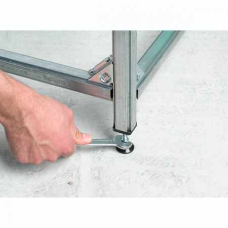 Ножка с торцевым элементом для профиля инсталляции - КонтурТерм