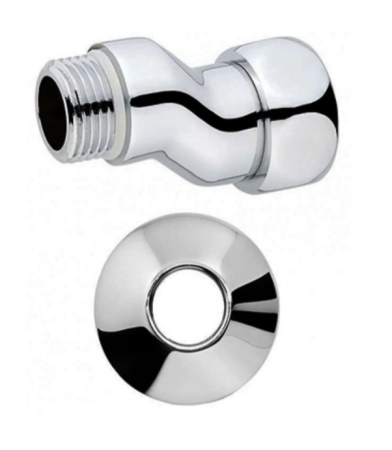 Эксцентрик с накидной гайкой 1 - 1/2" для полотенцесушителя, хром - КонтурТерм