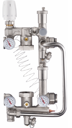 Узел смесительный для теплых полов Ogint Combi (без насоса, 180 мм) - КонтурТерм