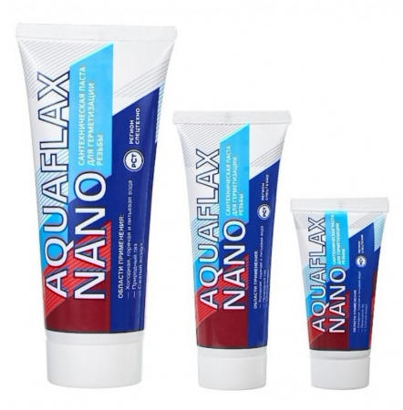 Паста сантехническая Aquaflax nano 270 г (газ, пар, вода, питьевая вода) - КонтурТерм
