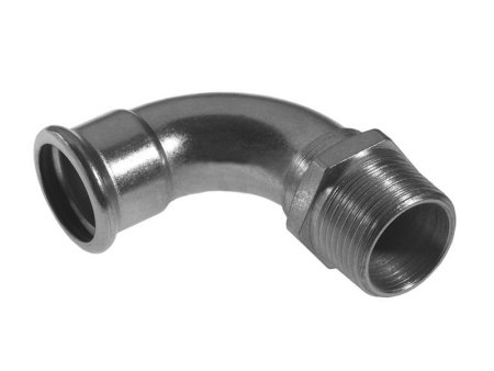 Колено из оцинкованной стали Kan-therm Steel 28 х 1" РН - КонтурТерм