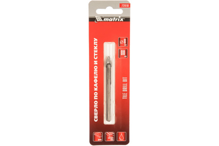 Сверло по стеклу и керамике 8мм, Matrix - КонтурТерм