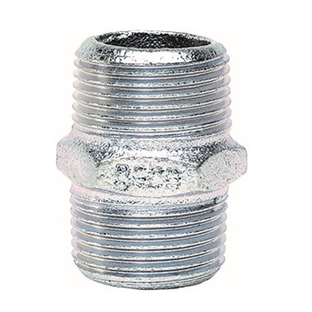 Ниппель чугун оцинкованный GEBO 1 1/2" РН (ДУ 40) - КонтурТерм