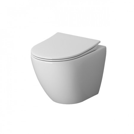 Унитаз подвесной Niagara Vista безободковый, с сиденьем Soft Close, белый - КонтурТерм