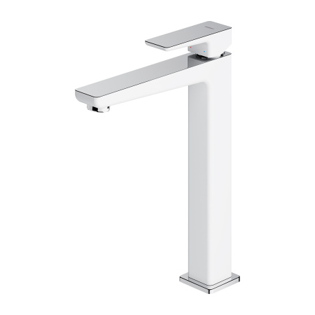 Смеситель для раковины OMNIRES Parma высокий, белый/хром - КонтурТерм