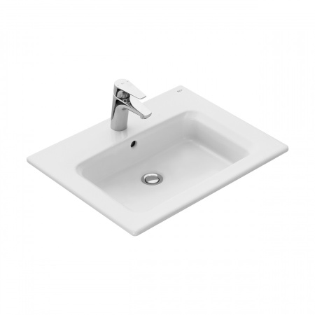 Раковина мебельная 60x46 см Roca Ona, накладная, с переливом, цвет белый - КонтурТерм