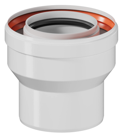 Подключение котла с конденсатосборником Viessmann д.80/125  - КонтурТерм