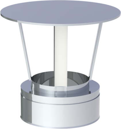 Устье дымоходное Jeremias+дождевой колпак д. 150 мм DW-ECO5260150 - КонтурТерм