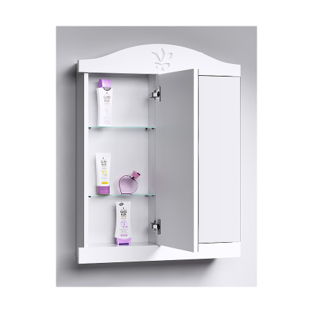 Шкаф зеркальный 65х84 см Аквелла Франческа, цвет белый - КонтурТерм