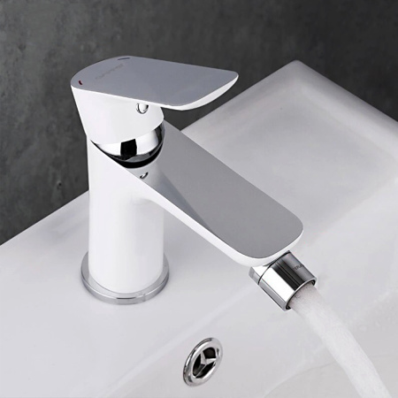 Смеситель для биде Gappo Noar, белый/хром - КонтурТерм