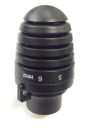 Головка термостатическая Herz "DE LUXE" на термовентиль черная - КонтурТерм