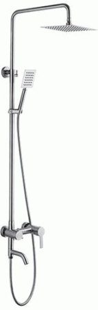 Система душевая со смесителем для ванны Ledeme, сатин - КонтурТерм