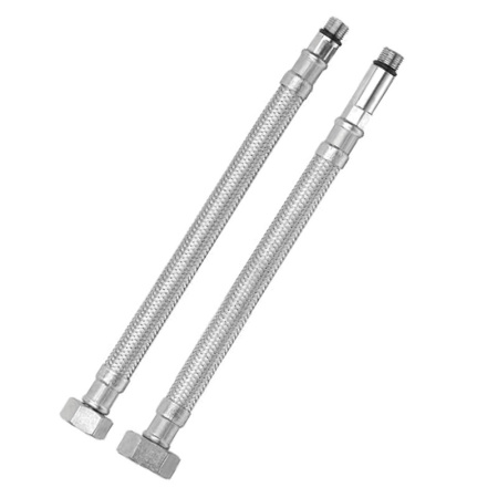 Шланг, подключение смесителя M10xF1/2" 80 см  (пара) RUBINETA - КонтурТерм