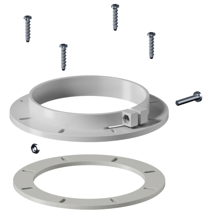 Фланец дымоходный пластиковый KRATS (комплект) D100 - КонтурТерм