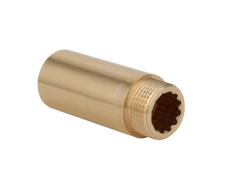 Удлинитель латунный Gappo 1/2" х 10 мм - КонтурТерм
