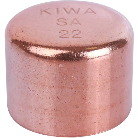 Заглушка медь Ø22 Effebi - КонтурТерм