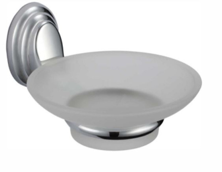 Мыльница РМС А1220 настенная, стекло матовое/хром - КонтурТерм