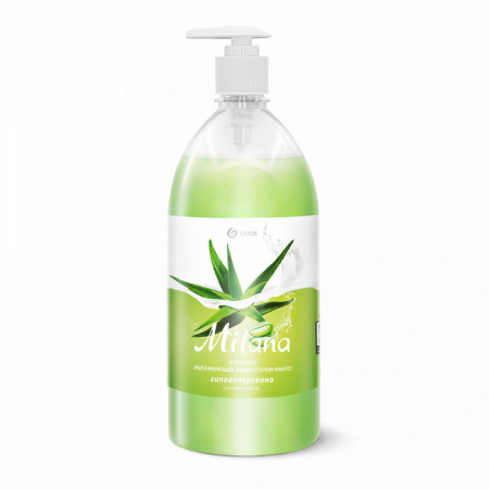 Жидкое крем-мыло "Milana" алоэ вера, с дозатором, 1,0л - КонтурТерм