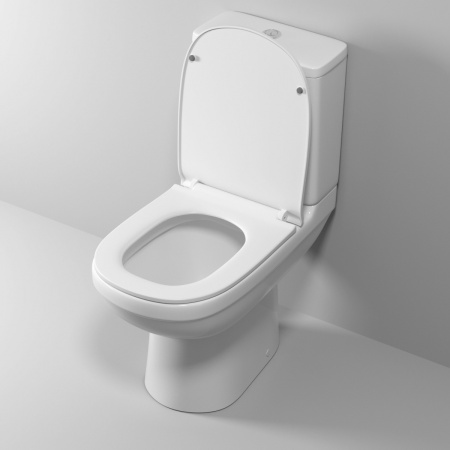 Унитаз компакт Niagara Nero, горизонтальный слив, с сиденьем Soft Close - КонтурТерм